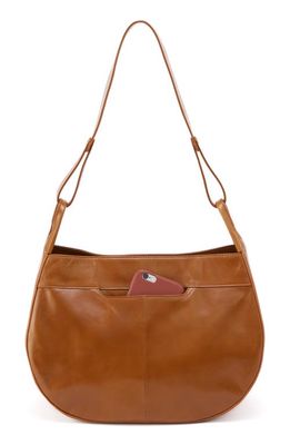 HOBO Arla Leather Shoulder Bag in Truffle