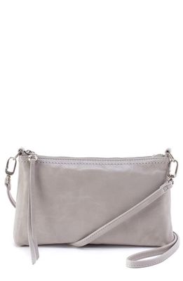 HOBO Darcy Convertible Leather Crossbody Bag in Light Grey