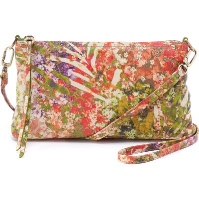 HOBO Darcy Convertible Leather Crossbody Bag in Tropic Print 