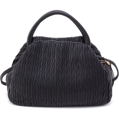 HOBO Darling Leather Top Handle Bag in Black 