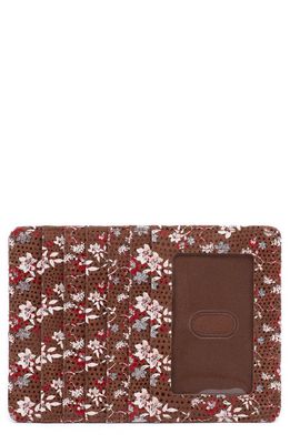 HOBO Euro Slide Leather Credit Card Case in Ditzy Floral