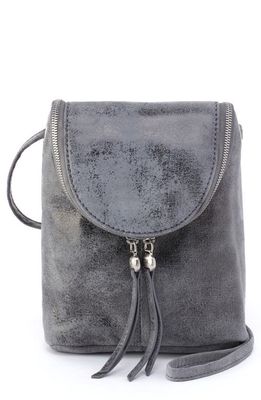 HOBO Fern Leather Saddle Bag in Grey