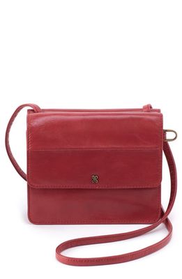 HOBO Jill Leather Wallet Crossbody Bag in Cranberry