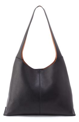 HOBO Large Joni Leather Shoulder Bag in Black