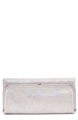 HOBO Rachel Leather Frame Wallet in Silver