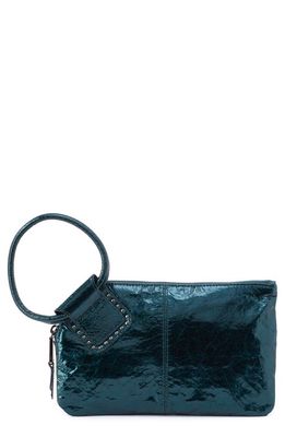 HOBO Sable Leather Clutch in Spruce Patent