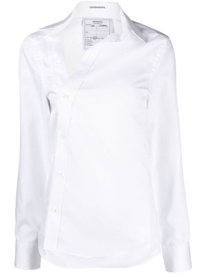 HODAKOVA asymmetric poplin shirt - White