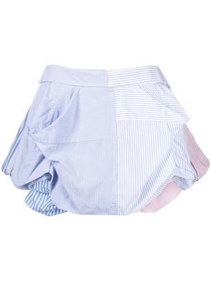 HODAKOVA Patch mix-print miniskirt - Blue