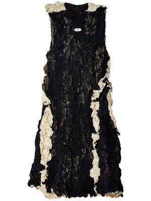 HODAKOVA ruffled sleeveless dress - Black