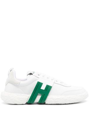 Hogan 3R logo-patch leather low-top sneakers - White