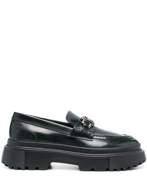 Hogan 40mm slip-on leather loafers - Green