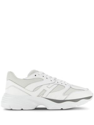 Hogan Allac panelled leather sneakers - Neutrals