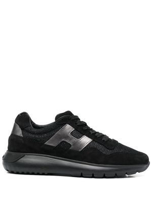 Hogan chunky-soled lace-up sneakers - Black