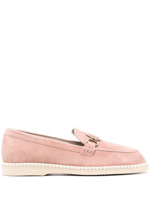 Hogan Deconstructed H642 suede loafers - Pink