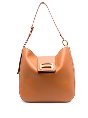 Hogan H-Bag leather shoulder bag - Brown
