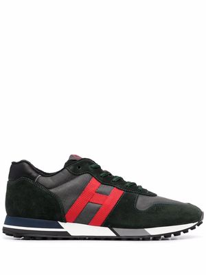 Hogan H383 suede trainers - Green