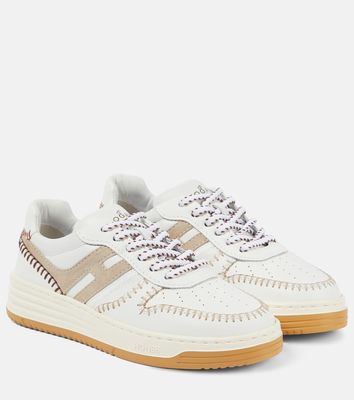 Hogan H630 embroidered leather sneakers