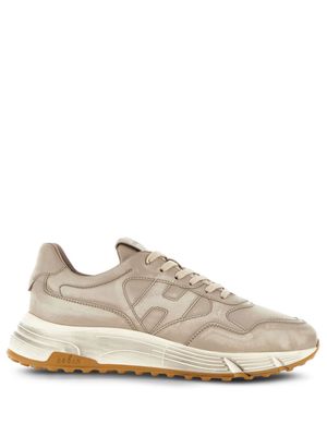 Hogan Hyperlight distressed leather sneakers - Neutrals