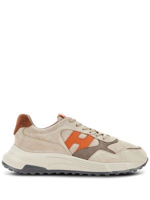 Hogan Hyperlight lace-up panelled sneakers - Neutrals