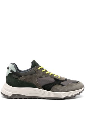 Hogan Hyperlight panelled suede trainers - Green