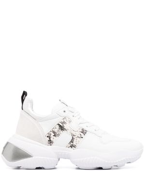 Hogan Interaction chunky leather sneakers - White