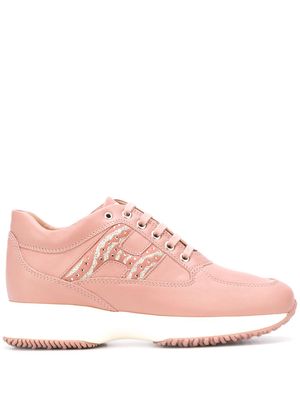 Hogan Interactive leather sneakers - Pink