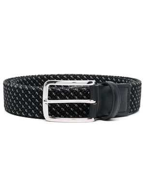 HOGAN interwoven-design belt - Black