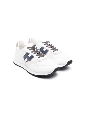 Hogan Kids R261 low-top leather sneakers - White