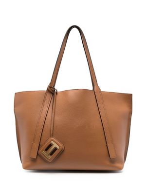 Hogan leather tote bag - Brown