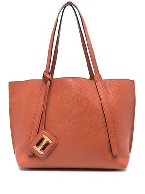 Hogan leather tote bag - Orange