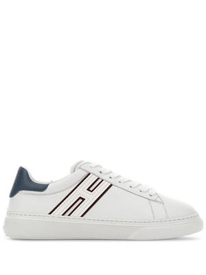 Hogan logo-embellished leather sneakers - White
