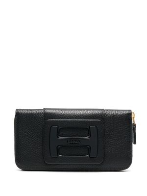 Hogan maxi H leather purse - Black