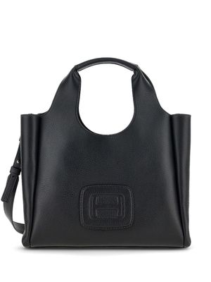Hogan medium H-Bag logo-embossed tote bag - Black