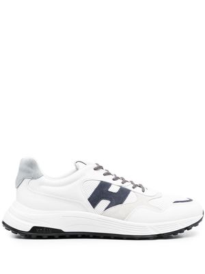 Hogan panelled low top sneakers - White