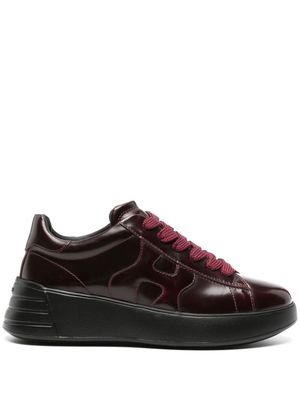 Hogan Rebel lace-up leather sneakers - Purple