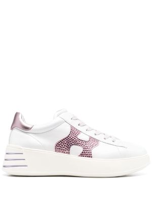 Hogan side logo-patch low-top sneakers - White
