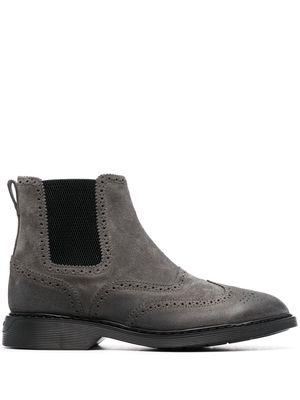 Hogan slip-on leather Chelsea boots - Grey