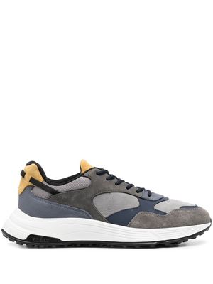 Hogan suede panelled sneakers - Blue
