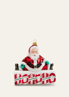 Hohoho Santa Christmas Ornament
