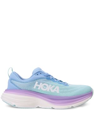 HOKA Bondi 8 logo-print sneakers - Blue