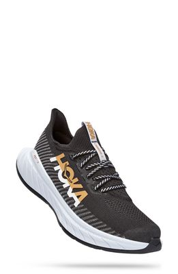 HOKA Carbon X 3 Running Shoe in Black /White