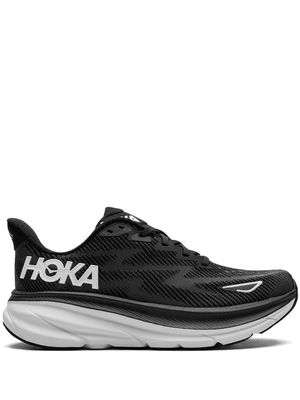 HOKA Clifton 9 "Black/White" sneakers