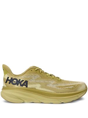HOKA Clifton 9 chunky-sole sneakers - Yellow