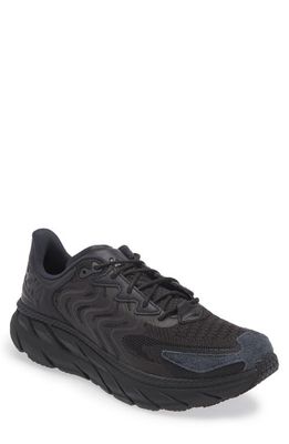 HOKA Clifton Sneaker in Black /Asphalt