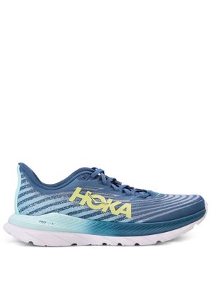 HOKA Mach 5 colour-block jacquard sneakers - Blue