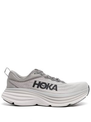 Hoka One One appliqué-logo low-top sneakers - Grey