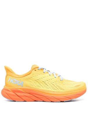 Hoka One One Clifton 8 lace-up sneakers - Yellow