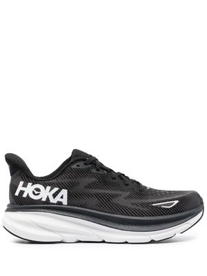 Hoka One One Clifton 9 running sneakers - Black