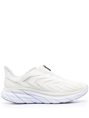 Hoka One One Project Clifton zip-up sneakers - White