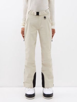 Holden - Alpine Belted Stirrup Softshell Ski Trousers - Womens - Light Beige